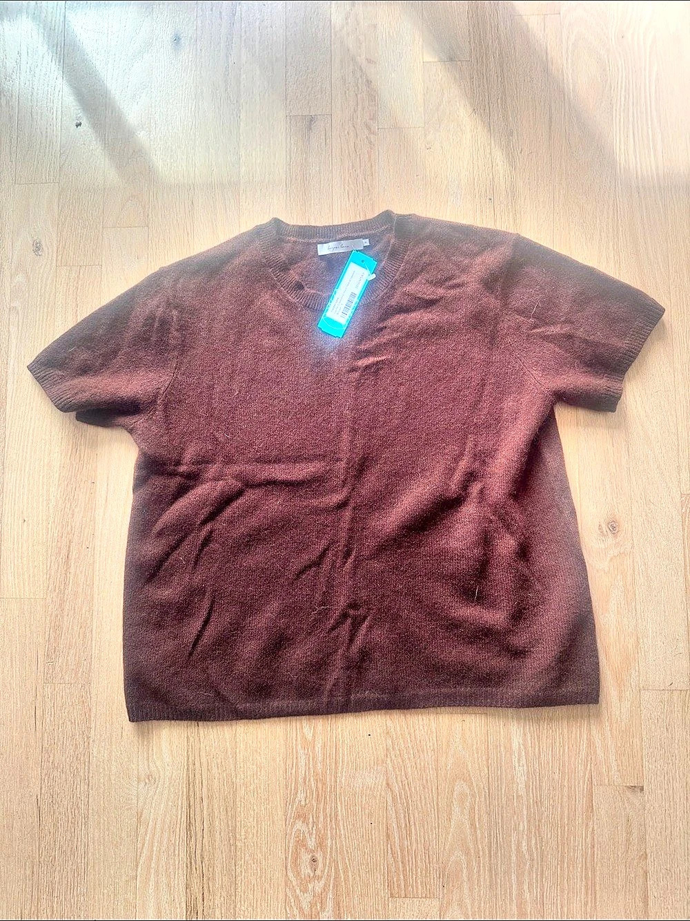 Harper Lane Cashmere Crewneck in Brown Size Small NWT